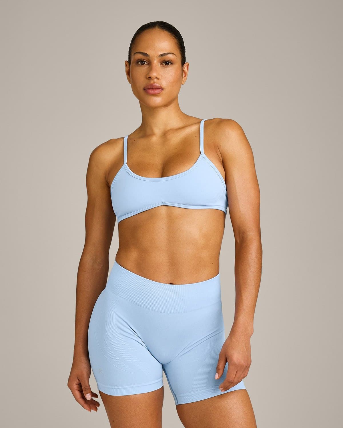 EnhanceLift Seamless Minimal Bralette activewear on a model