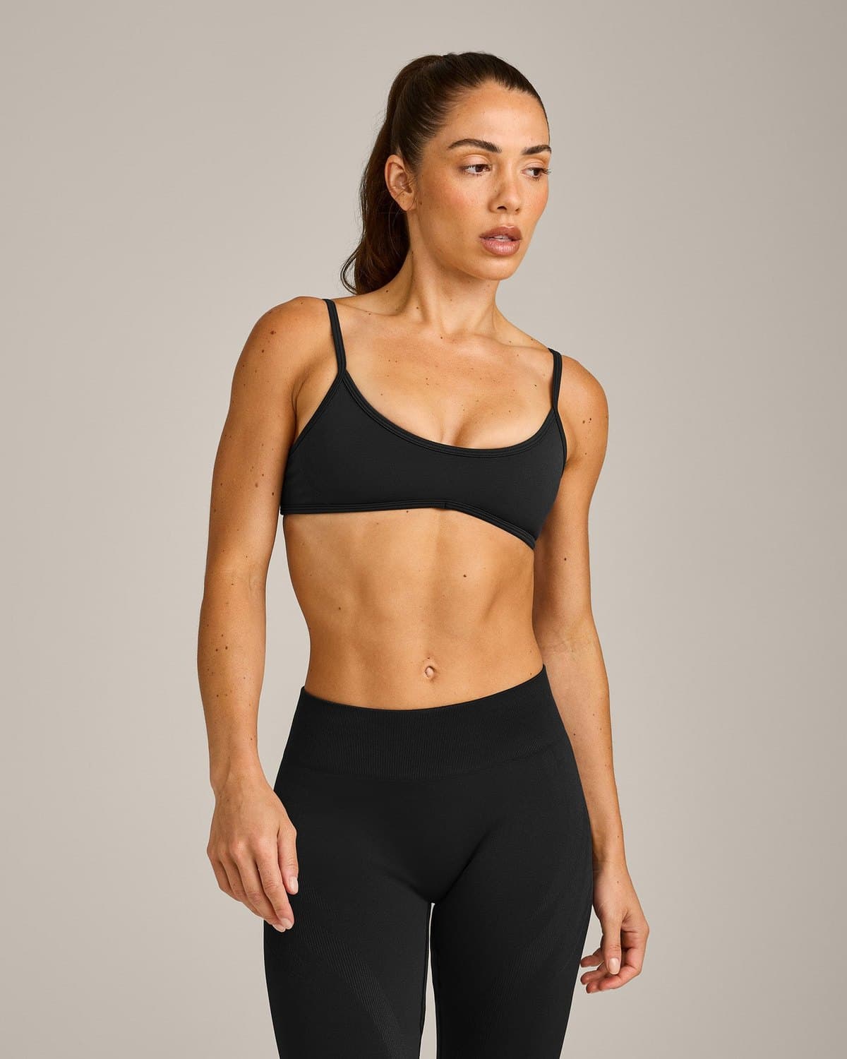EnhanceLift Seamless Minimal Bralette activewear on a model