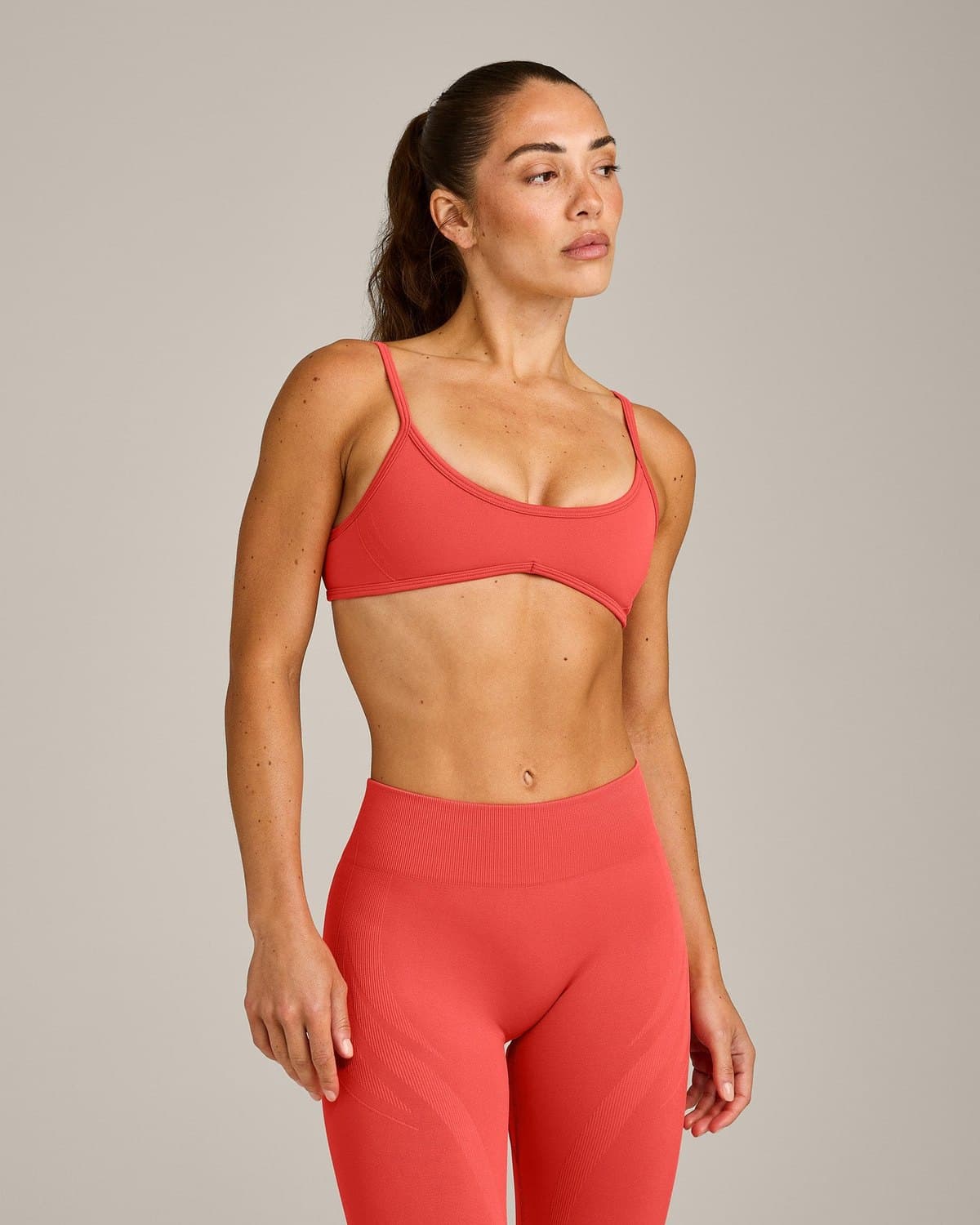 EnhanceLift Seamless Minimal Bralette activewear on a model